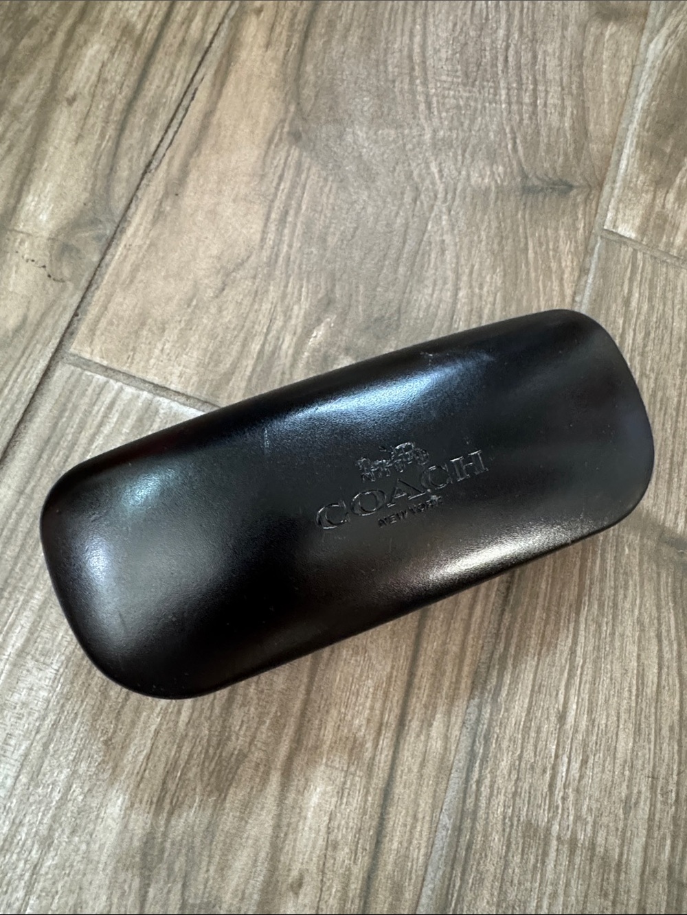 Coach Black Leather Eyewear Case - Men's Protective Case